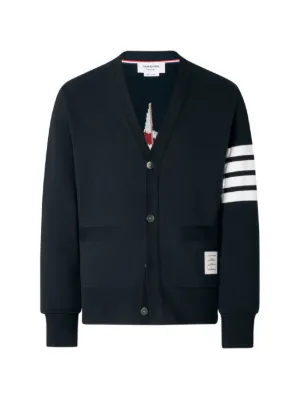 DSQUARED2 denim-collar Ribbed Cardigan | Blue | FARFETCH HK
