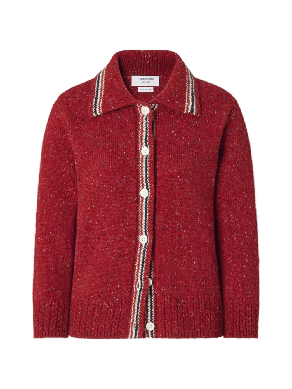 Thom Browne Hector Cardigan aus Pointelle-Strick - Rot