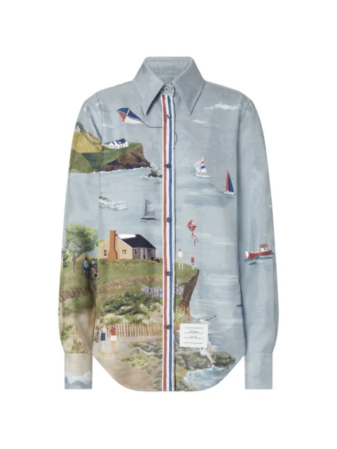 Thom Browne camisa Nantucket de seda