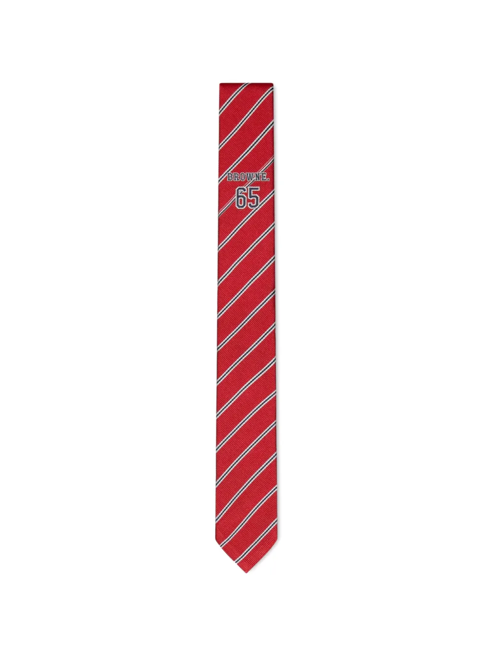 Thom Browne diagonal-stripe tie - Rosso