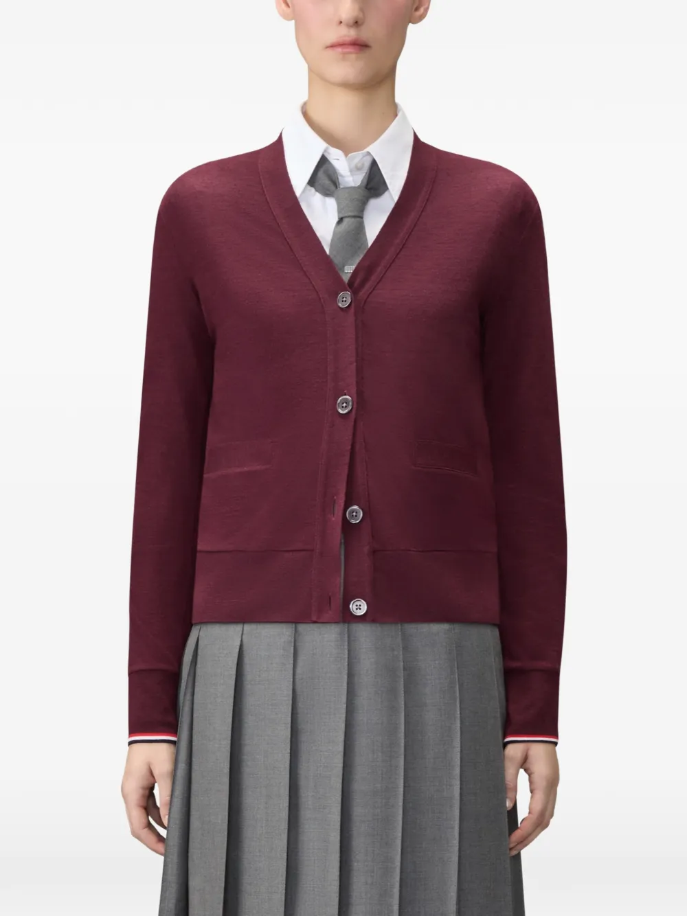 Thom Browne RWB vest Rood