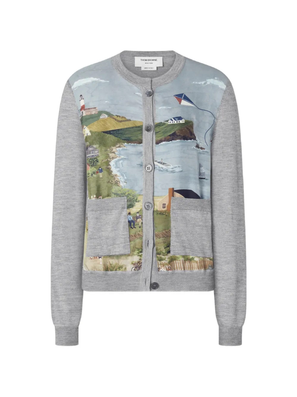 Thom Browne Nantucket cardigan - Grey