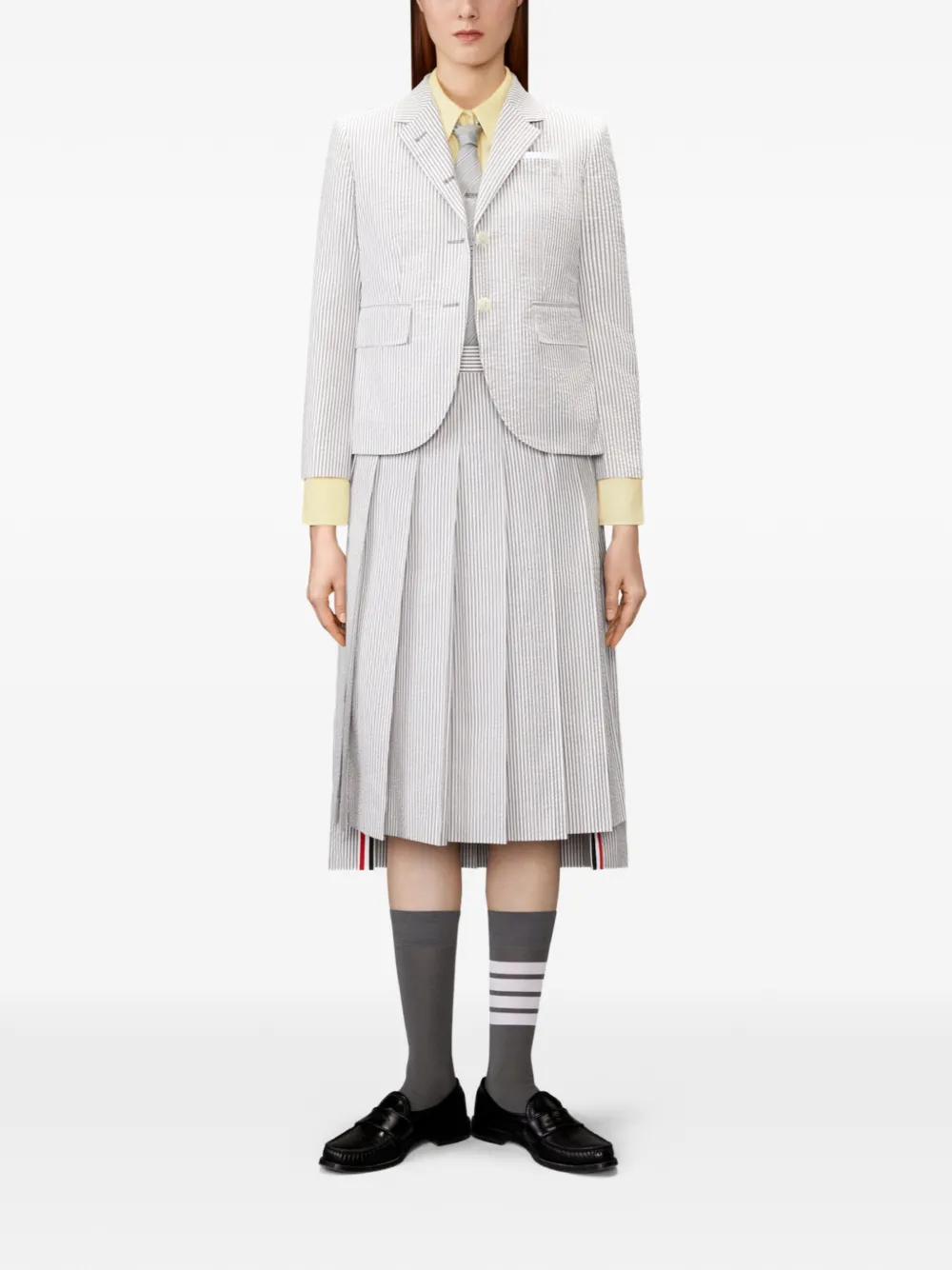 Thom Browne Blouse met vier strepen Geel
