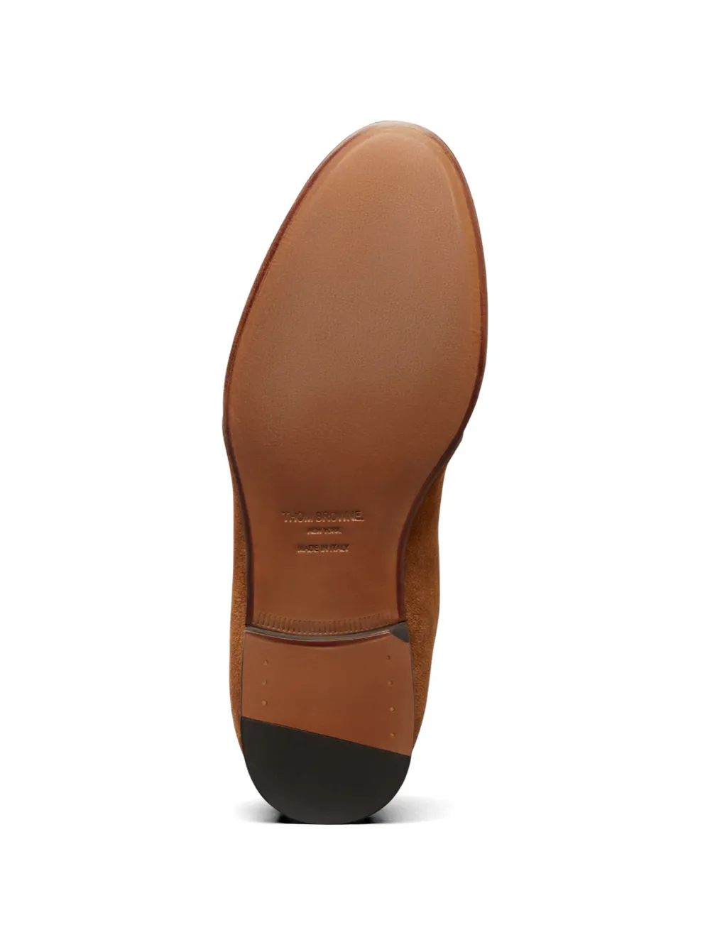 Thom Browne Suède bootschoenen met brogue detail Bruin