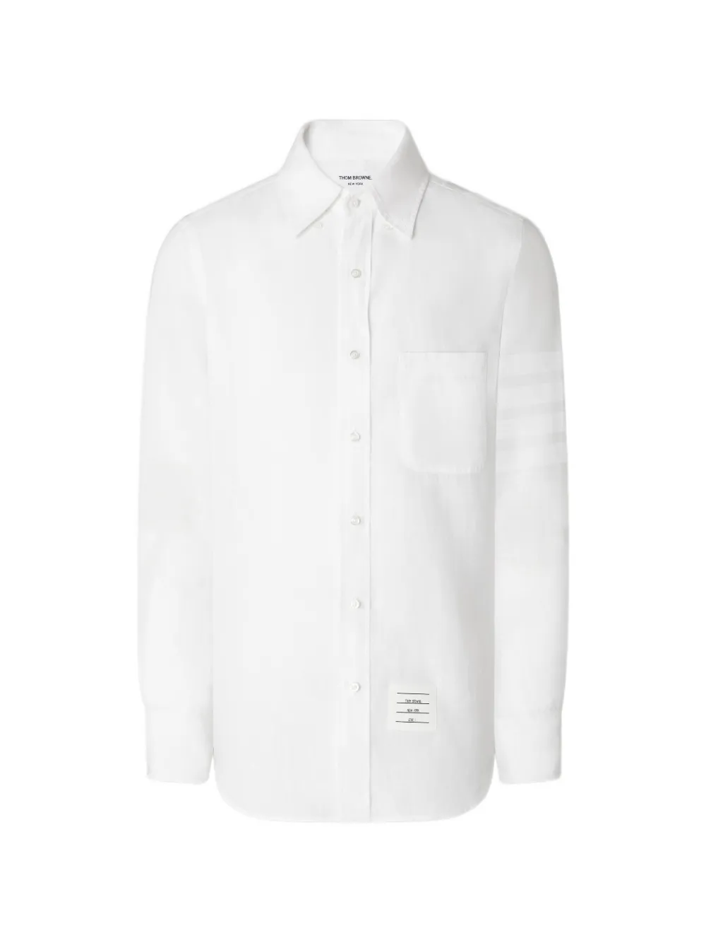 Thom Browne 4-Bar linen shirt - White