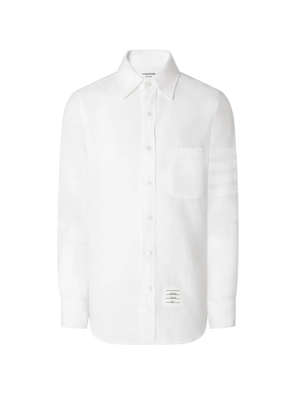 Thom Browne 4-Bar linen shirt