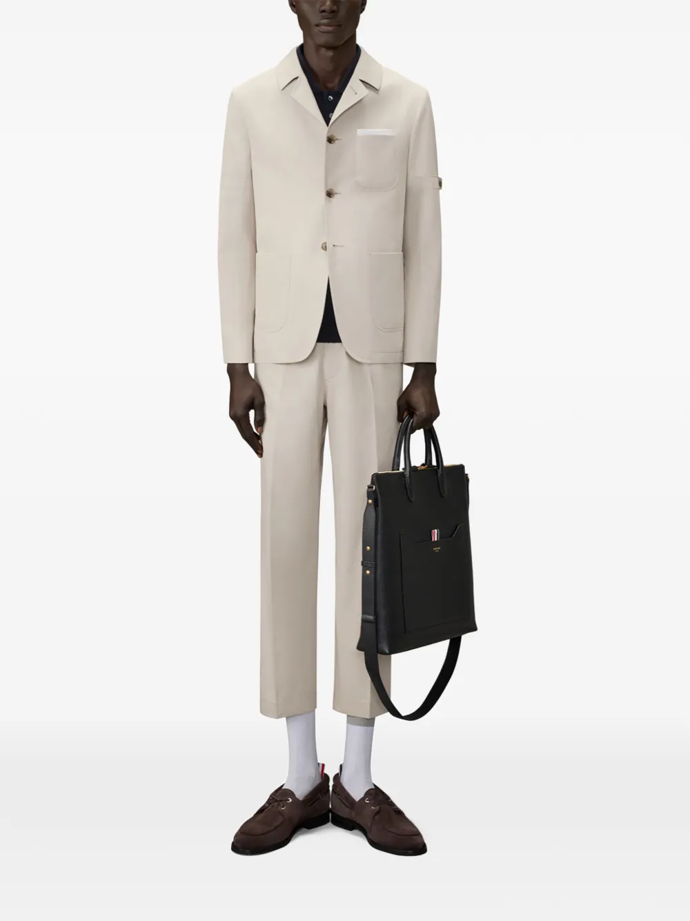 Thom Browne Chino met toelopende pijpen Beige
