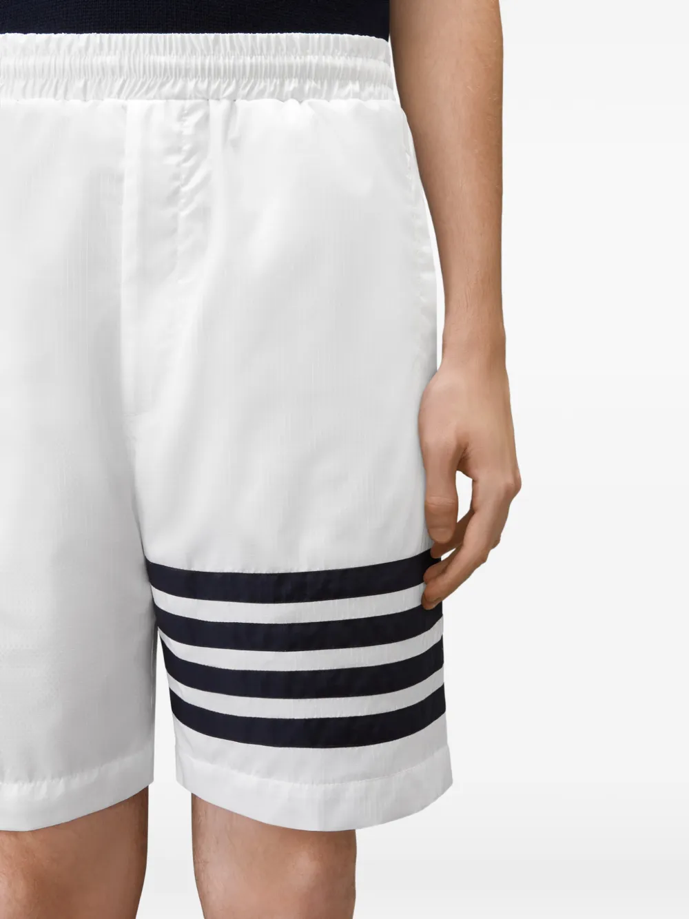 Thom Browne Ripstop 4-Bar trainingsshorts Wit