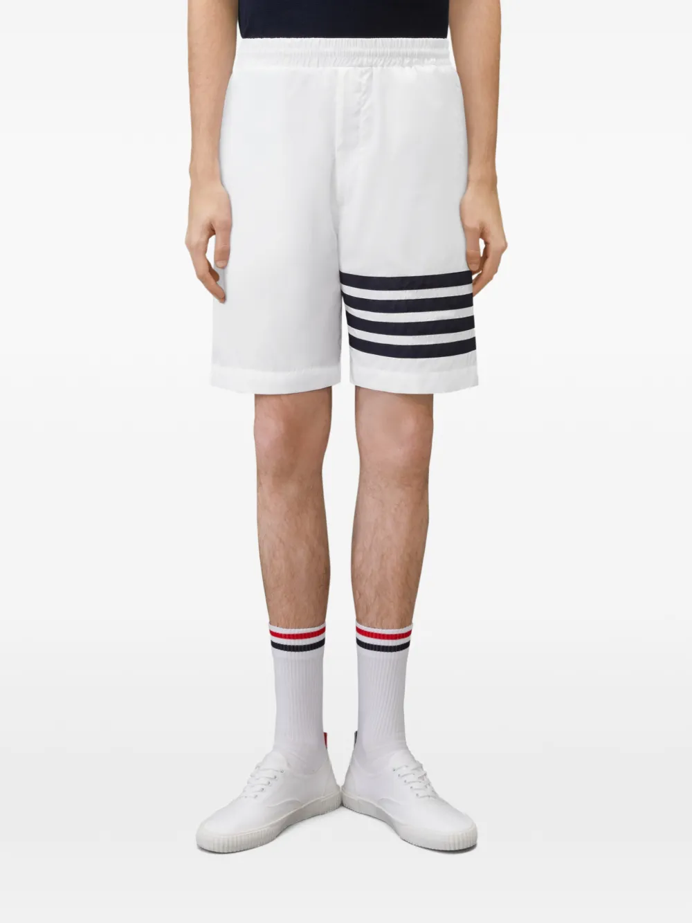 Thom Browne Ripstop 4-Bar trainingsshorts Wit