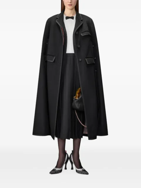 Thom Browne cashmere Browne 65 Chesterfield cape