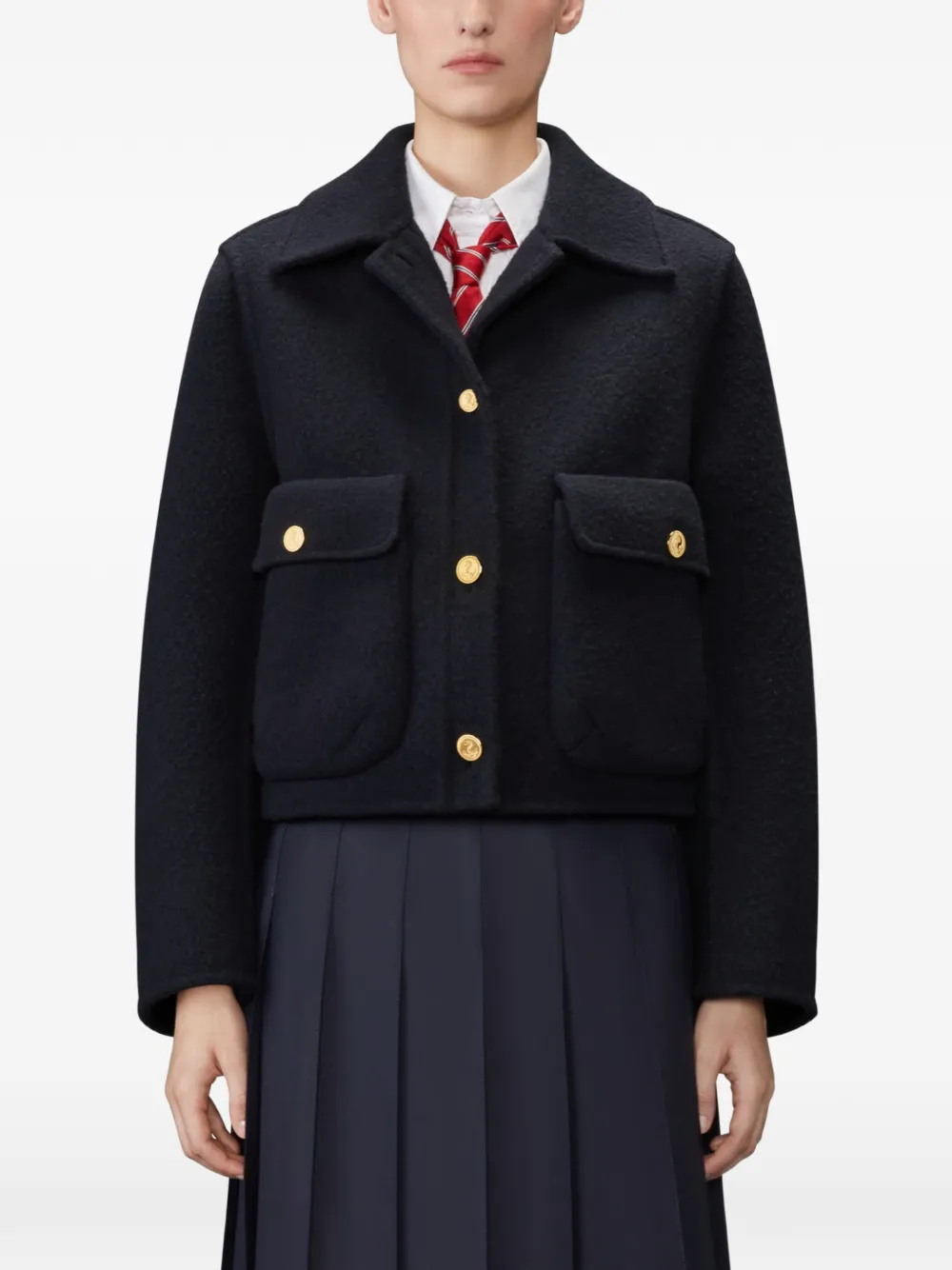 Thom Browne Jack met klokmouwen Blauw