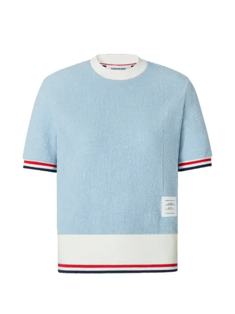 Thom Browne RWB stripe tweed T-shirt
