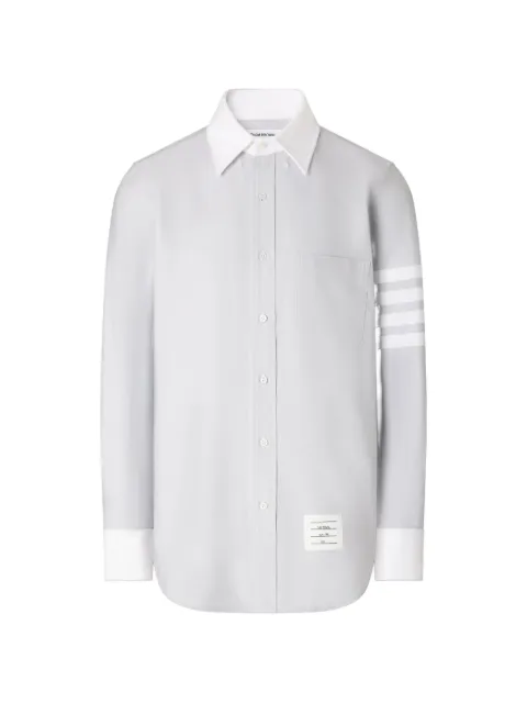 Thom Browne рубашка оксфорд с полосками 4-Bar