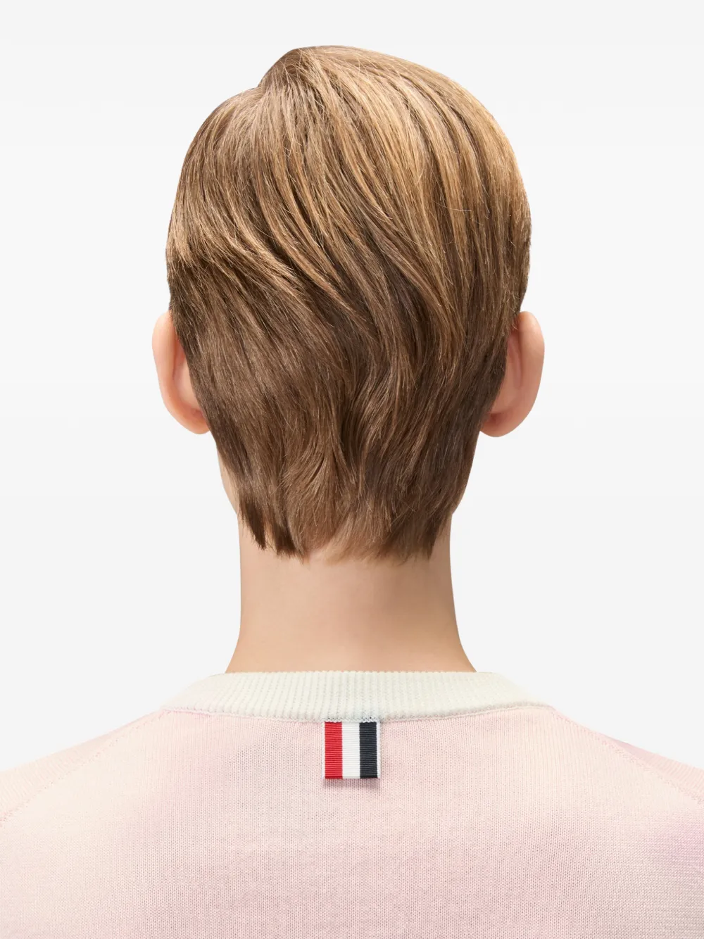 Thom Browne Hector intarsia T-shirt met vier strepen Roze