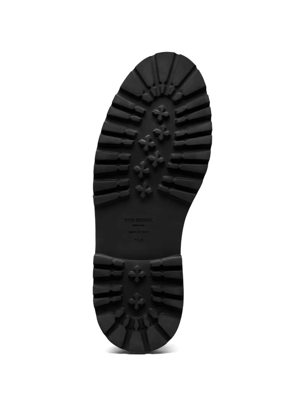 Thom Browne All Terrain leren derby schoenen Zwart