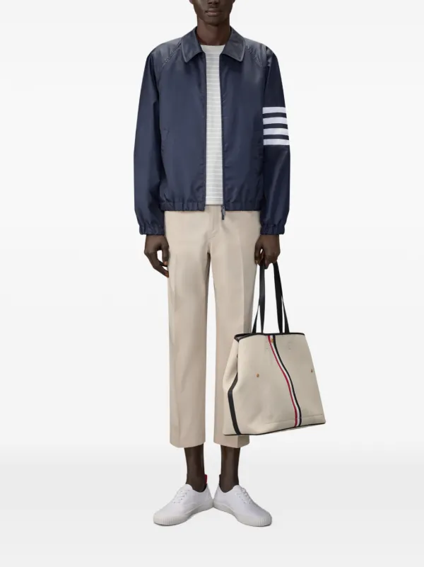 Thom Browne 4BAR ストライプ Tシャツ | グレー | FARFETCH JP