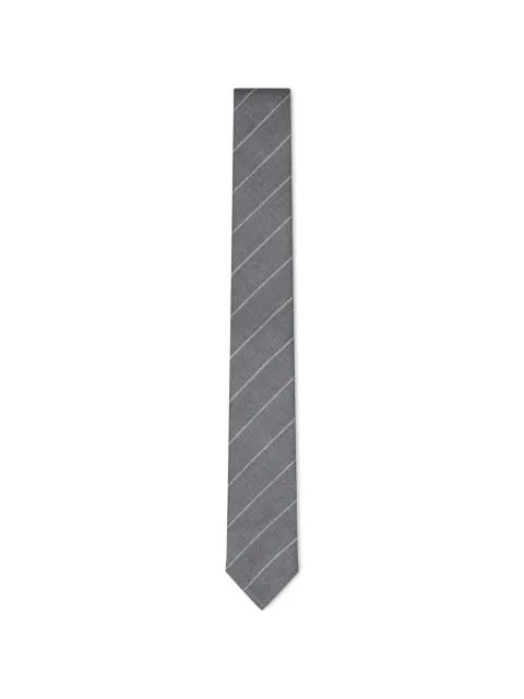 Thom Browne pinstripe-pattern RWB-stripe tie