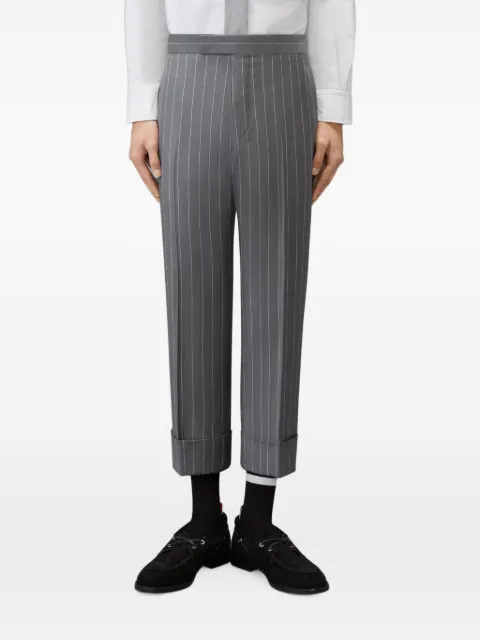 Thom Browne 粉笔条纹羊毛长裤