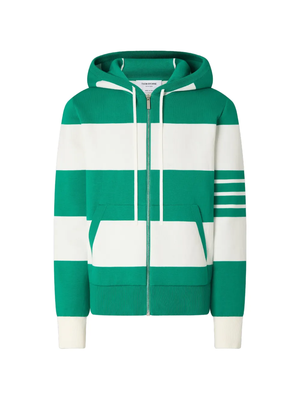 Thom Browne Hector hoodie met vier strepen Groen