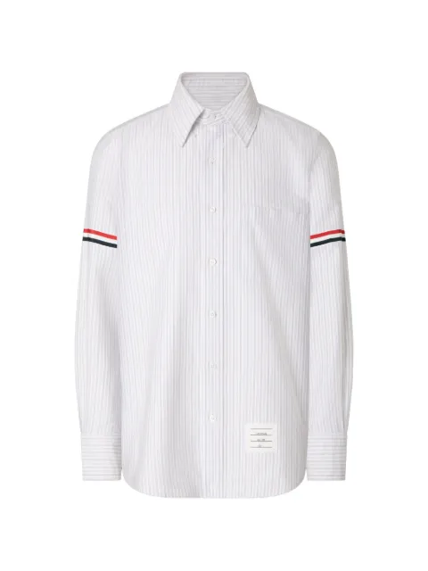 Thom Browne Oxford striped shirt with armbands
