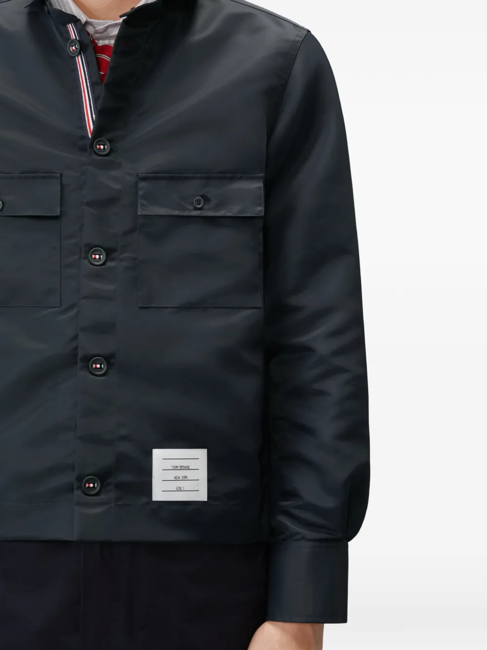 Thom Browne Tech twill overhemd Blauw