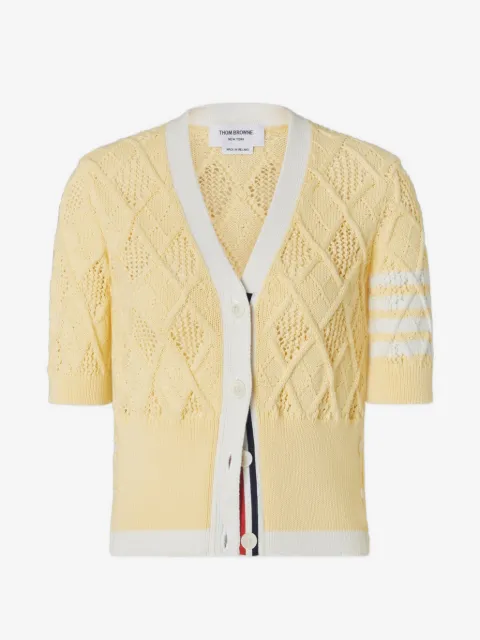Thom Browne cárdigan con motivo 4-Bar