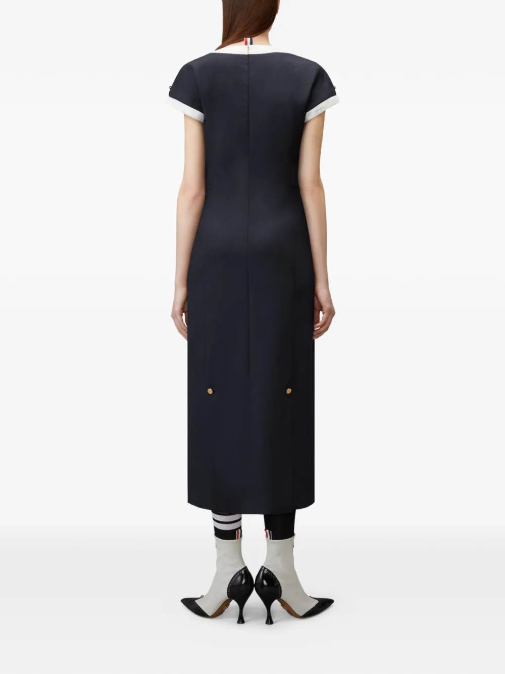 Thom Browne Hopsack Suiting jurk Blauw