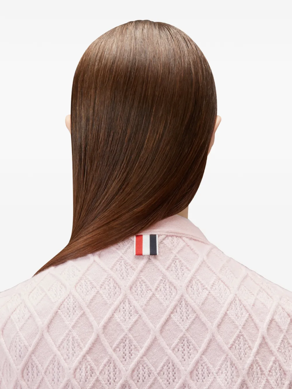 Thom Browne Vest met argyle patroon Roze