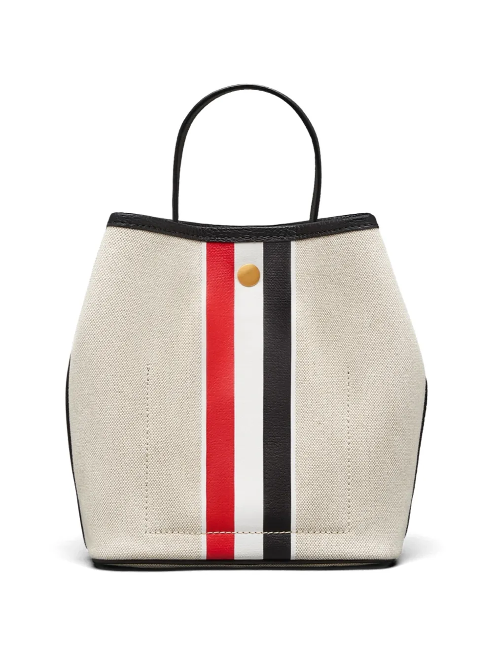 Thom Browne Bucket-shopper met RWB-streep Zwart