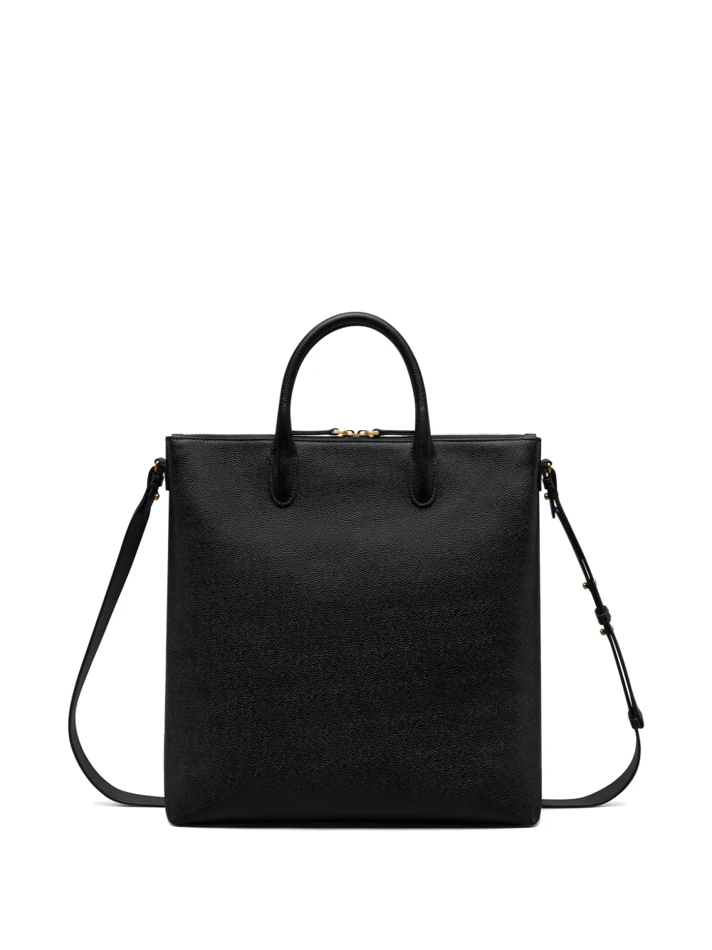 Thom Browne Tool shopper van bewerkt leer Zwart
