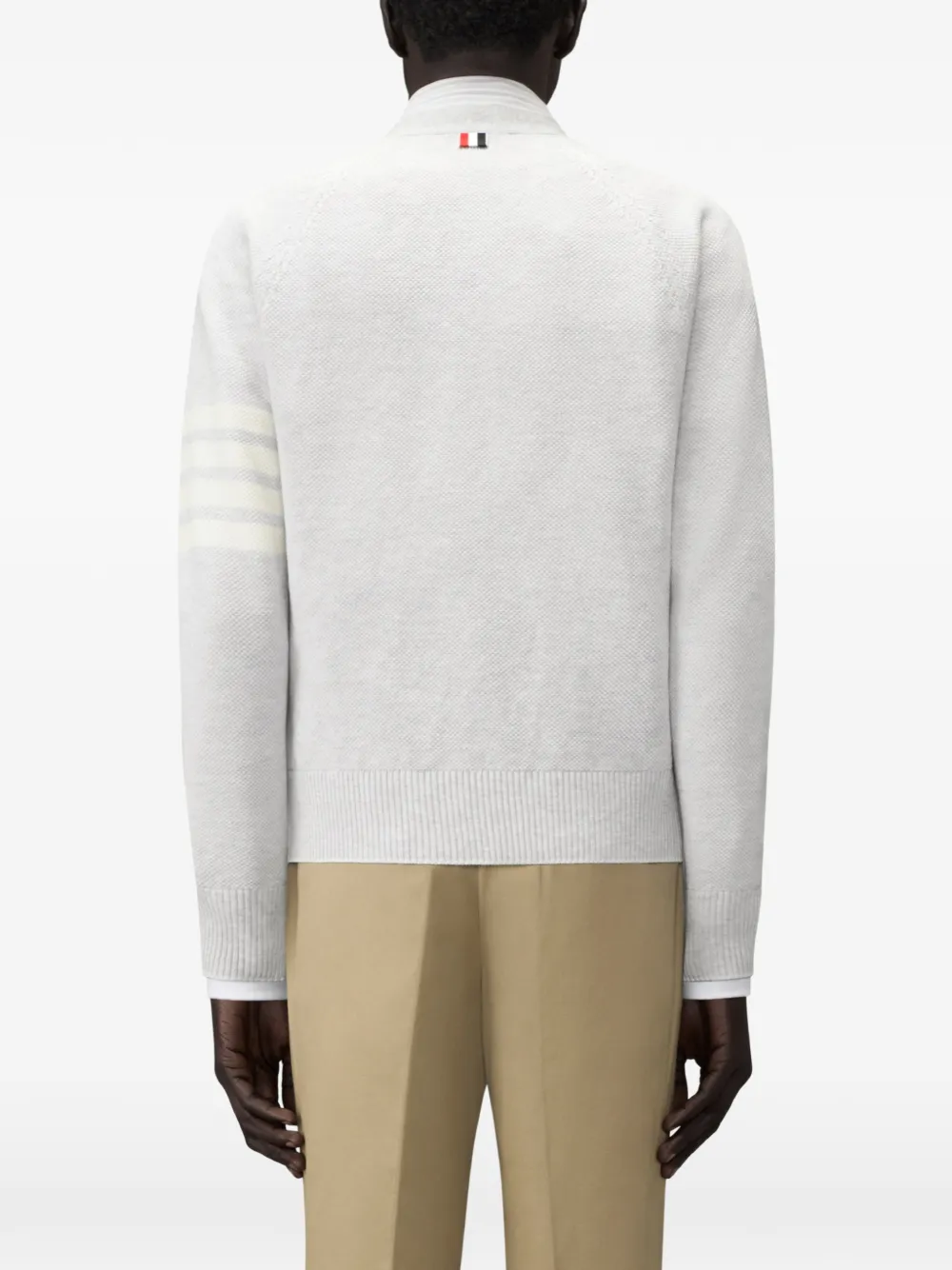 Thom Browne Ruimvallend vest met vier strepen Grijs