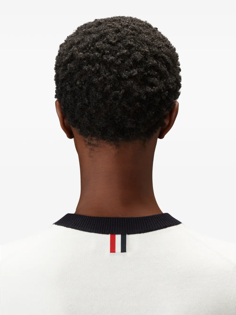 Thom Browne Hector intarsia T-shirt met 4 strepen Wit