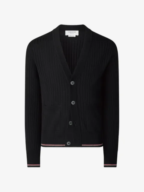 Thom Browne cardigan à rayures RWB