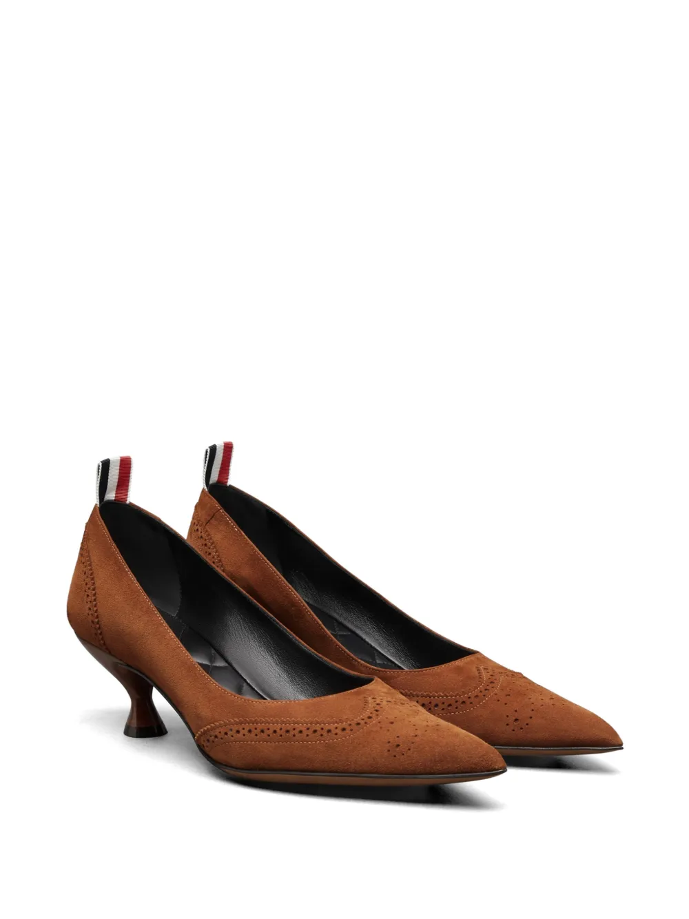Thom Browne Wingtip suède pumps Bruin
