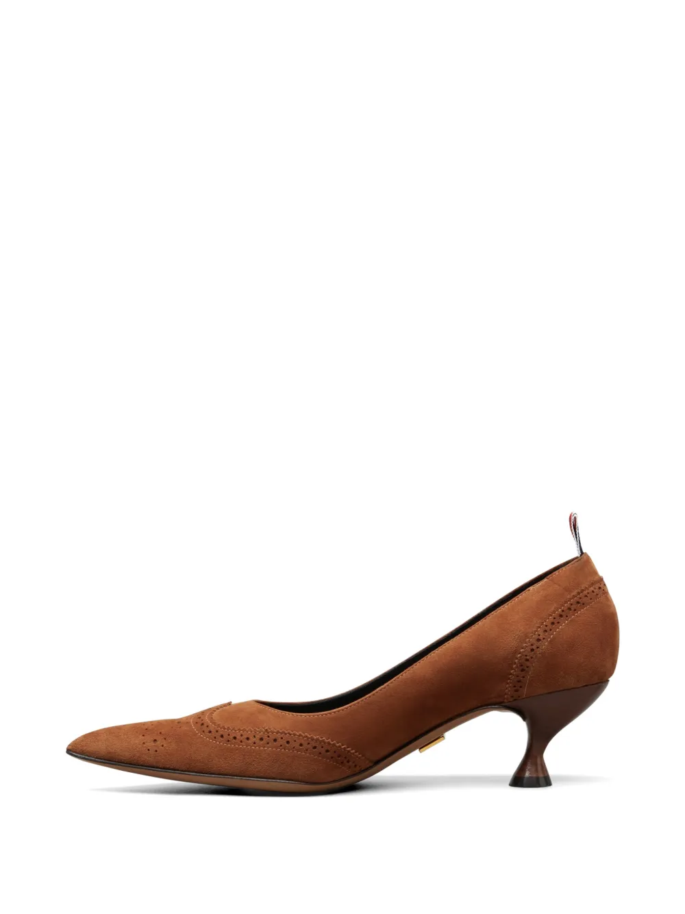 Thom Browne Wingtip suède pumps Bruin