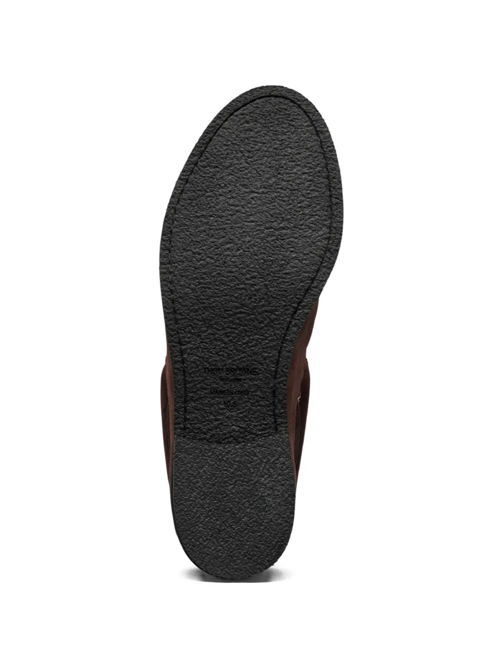 Thom Browne suede lace-up boat shoes Bruin