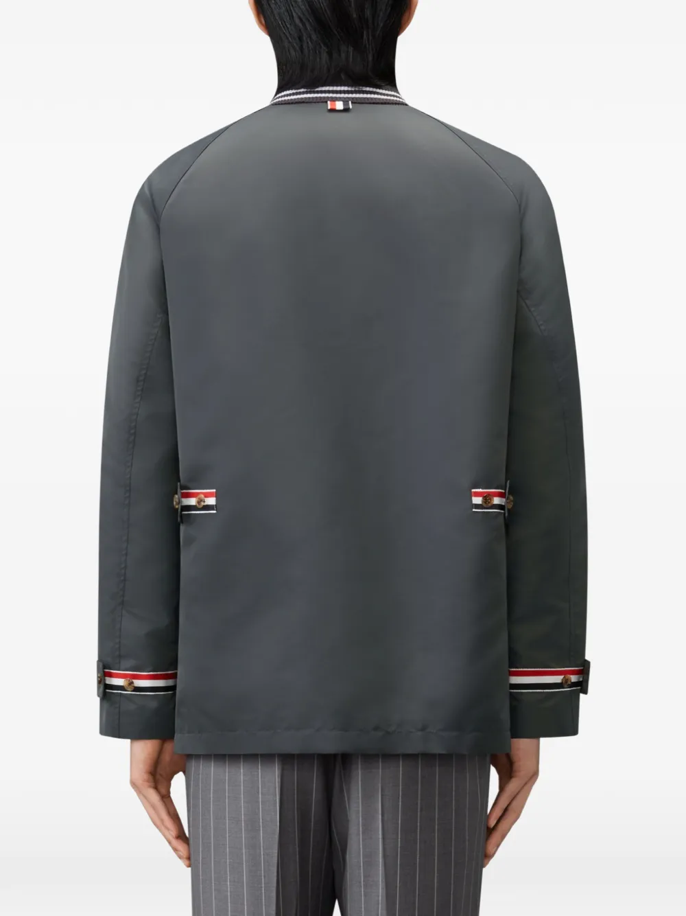 Thom Browne Veldjack met krijtstreep Grijs