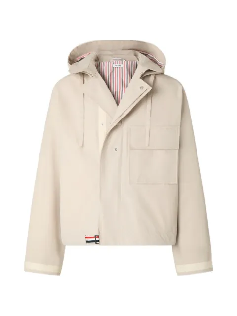 Thom Browne hooded chest-pocket jacket
