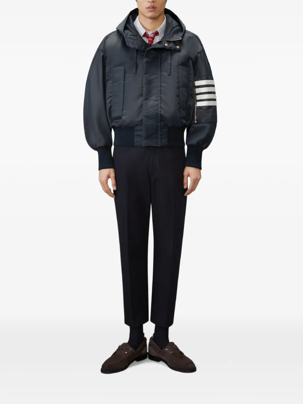 Thom Browne Kasjmier vest met argyle intarsia Blauw