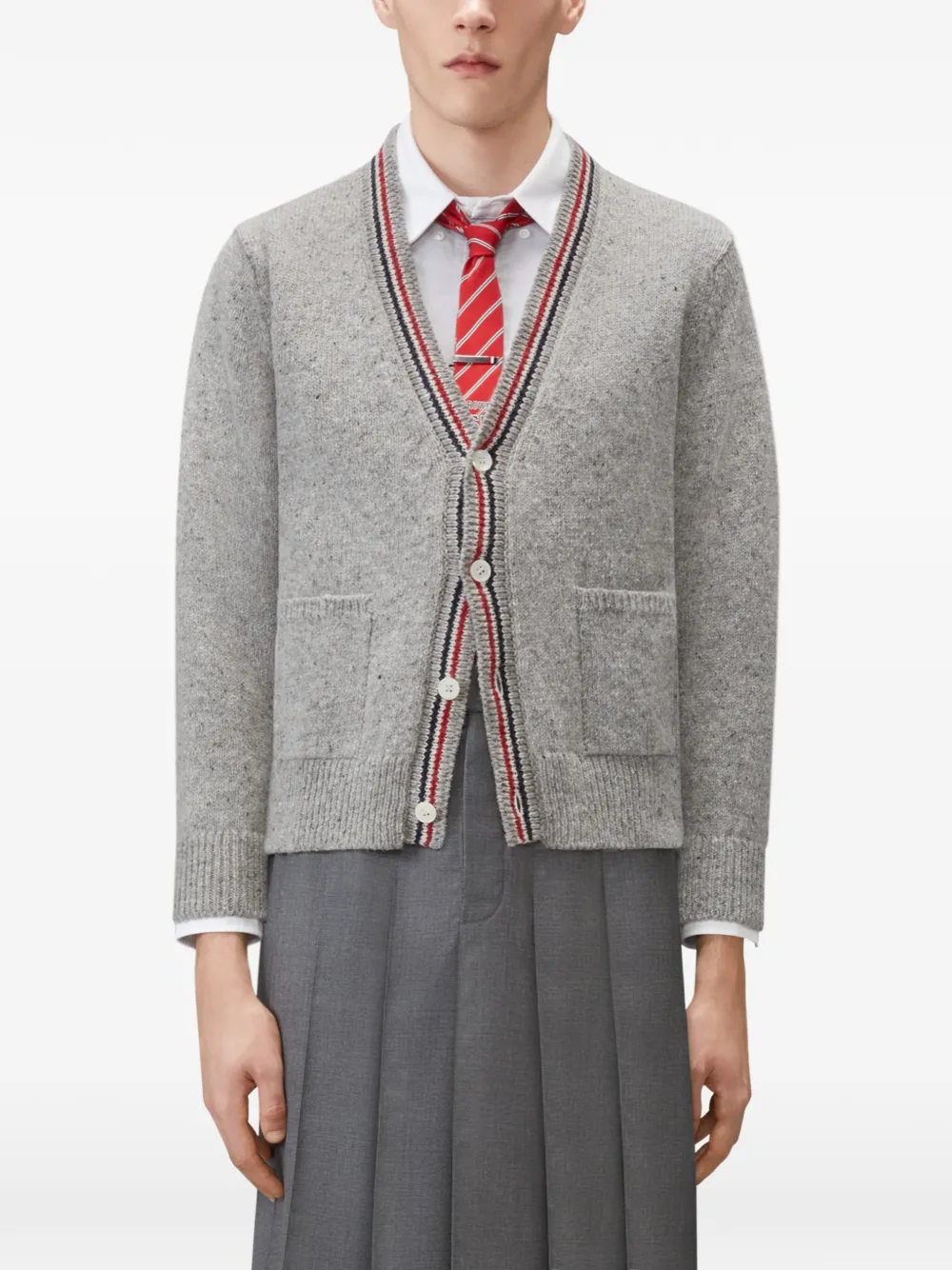 Thom Browne Hector intarsia vest Grijs