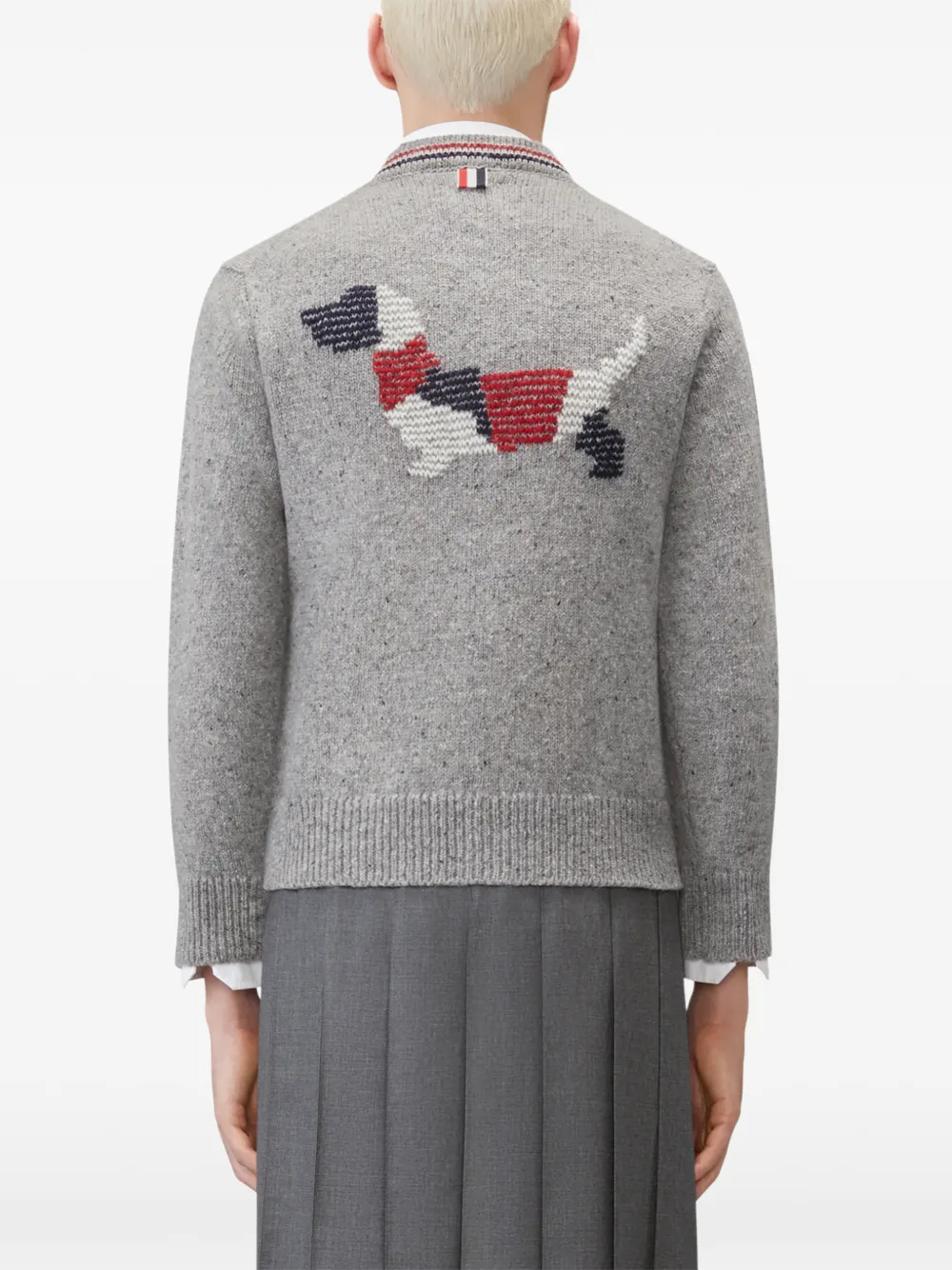 Thom Browne Hector intarsia vest Grijs