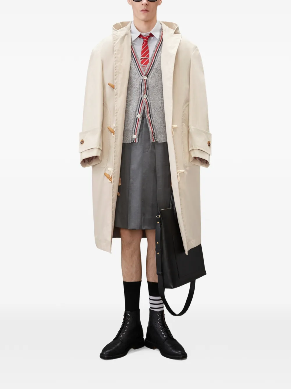 Thom Browne Hector intarsia vest Grijs