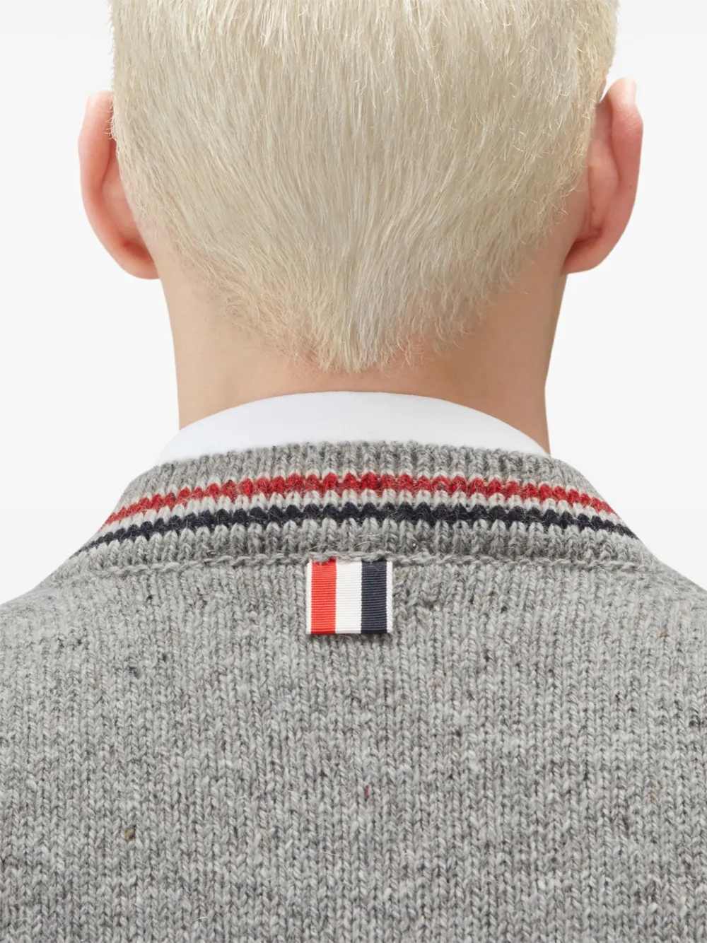 Thom Browne Hector intarsia vest Grijs