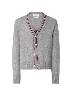 Thom Browne RWB ケーブルニット カーディガン | ホワイト | FARFETCH JP
