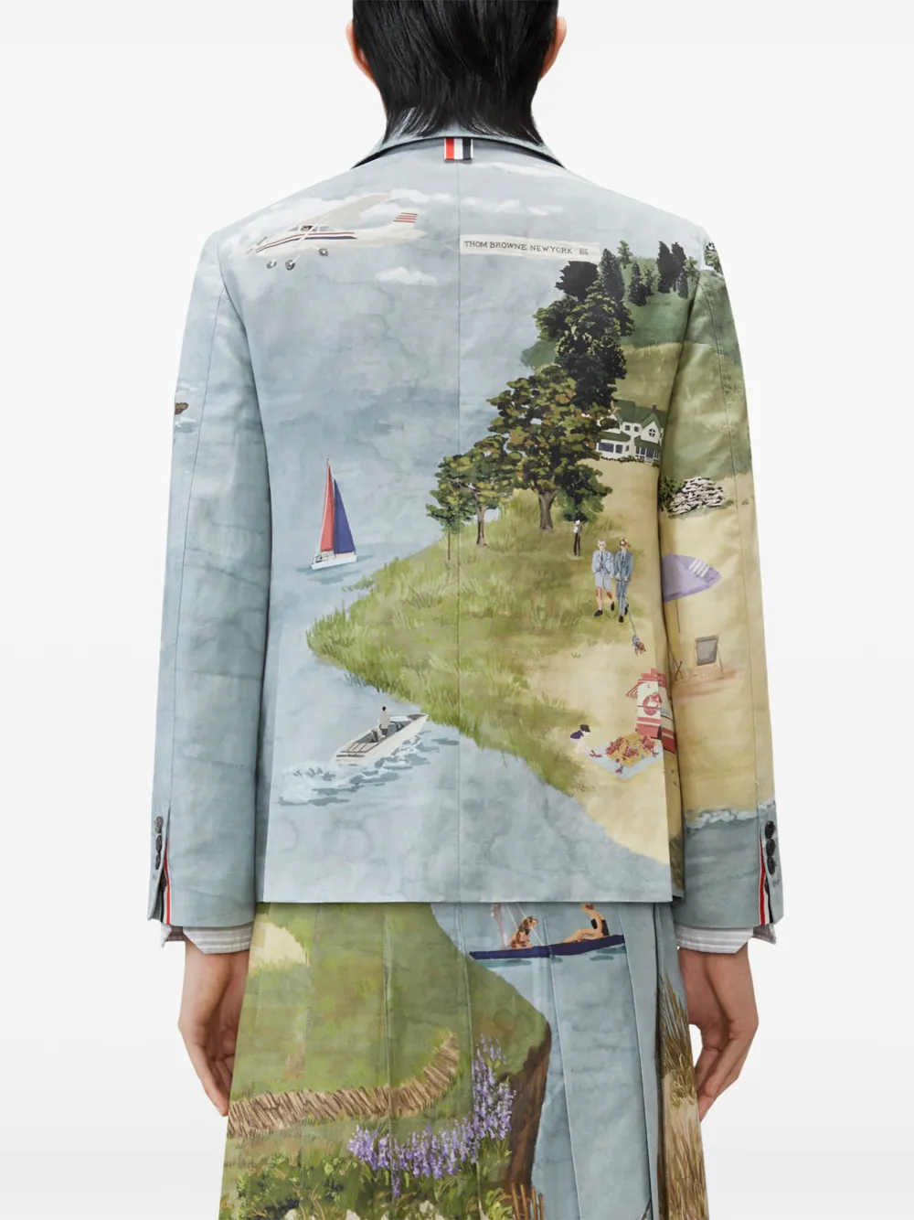 Thom Browne Nantucket Scenic jack Blauw