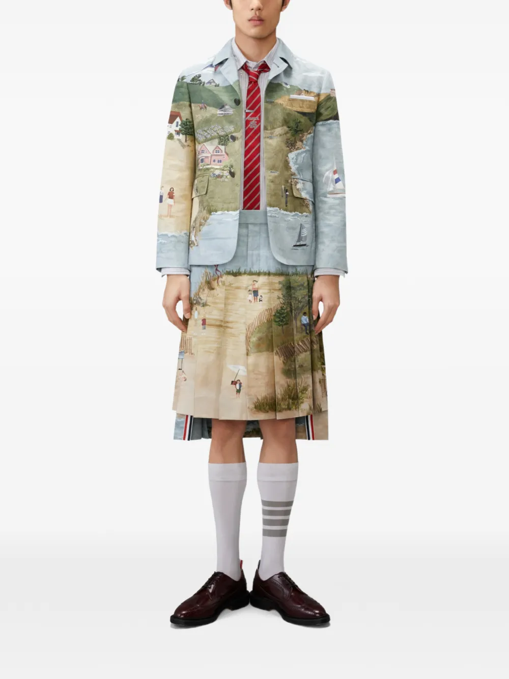 Thom Browne Nantucket Scenic jack Blauw