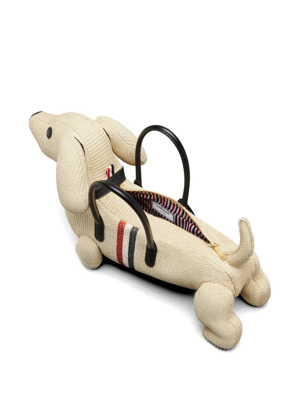 Thom Browne Hector shopper met streepdetail Beige