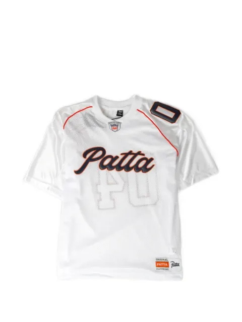 PATTA logo-patch mesh T-shirt