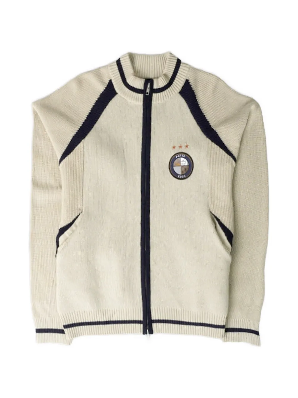 PATTA logo-jacquard zip-up cardigan - Grau