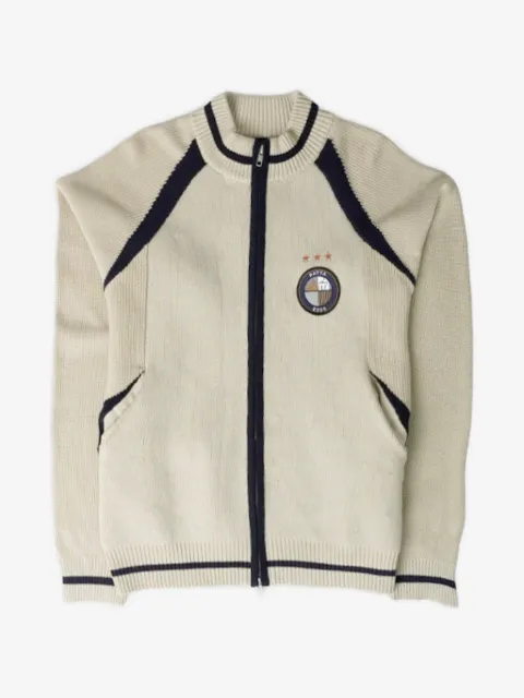 PATTA logo-jacquard zip-up cardigan